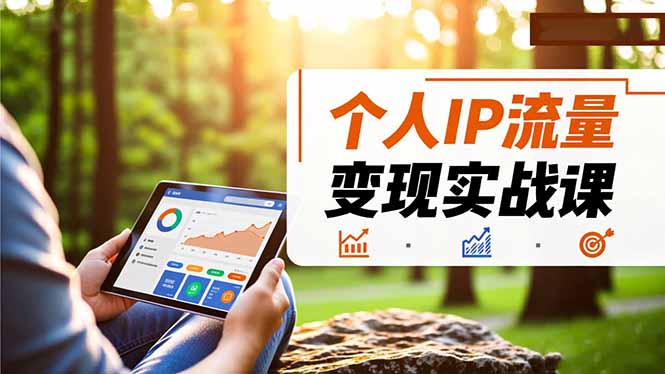个人IP流量变现实战课,涵盖多平台引流、打造个人IP并实现稳定流量变现-摇钱树